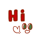 デカ文字英語！日常・天気・挨拶（個別スタンプ：3）