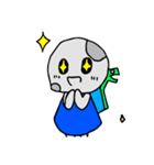 ヒトガタちゃんとモアイくん（個別スタンプ：1）