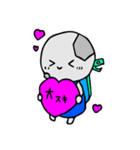 ヒトガタちゃんとモアイくん（個別スタンプ：3）