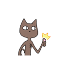 スリムなねこさん（個別スタンプ：19）