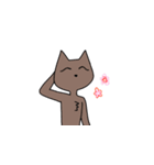 スリムなねこさん（個別スタンプ：24）