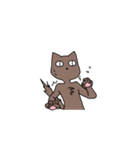 スリムなねこさん（個別スタンプ：40）