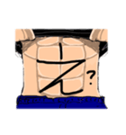 腹筋文字 1（個別スタンプ：9）