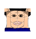 腹筋文字 1（個別スタンプ：24）