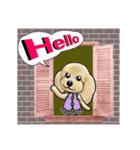 可愛いプードル～ノエルファミリー（個別スタンプ：1）