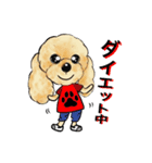 可愛いプードル～ノエルファミリー（個別スタンプ：12）