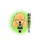 可愛いプードル～ノエルファミリー（個別スタンプ：16）