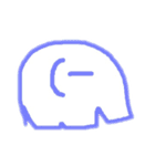一筆書きぞうさん（個別スタンプ：4）