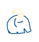 一筆書きぞうさん（個別スタンプ：10）