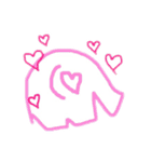 一筆書きぞうさん（個別スタンプ：11）
