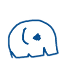 一筆書きぞうさん（個別スタンプ：14）