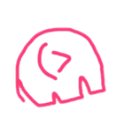 一筆書きぞうさん（個別スタンプ：19）