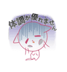 しろねこポポの基本スタンプ（個別スタンプ：6）