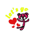 まろクマモジモジ3  〜English ver〜（個別スタンプ：5）