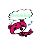 まろクマモジモジ3  〜English ver〜（個別スタンプ：9）