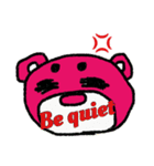 まろクマモジモジ3  〜English ver〜（個別スタンプ：10）