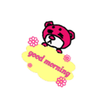 まろクマモジモジ3  〜English ver〜（個別スタンプ：17）