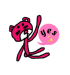 まろクマモジモジ3  〜English ver〜（個別スタンプ：22）