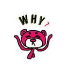 まろクマモジモジ3  〜English ver〜（個別スタンプ：23）