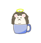 ハリネズミinカップ（個別スタンプ：10）