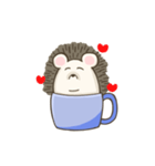ハリネズミinカップ（個別スタンプ：15）