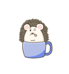 ハリネズミinカップ（個別スタンプ：16）