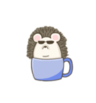ハリネズミinカップ（個別スタンプ：22）