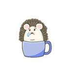 ハリネズミinカップ（個別スタンプ：29）