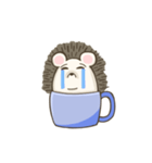ハリネズミinカップ（個別スタンプ：30）