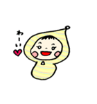 とんがりフードのコビト赤ちゃん（個別スタンプ：6）