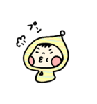 とんがりフードのコビト赤ちゃん（個別スタンプ：14）