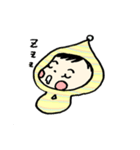 とんがりフードのコビト赤ちゃん（個別スタンプ：36）