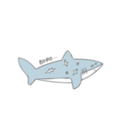 かわいい サメ のスタンプ（個別スタンプ：19）