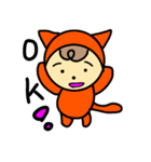 ねこかぶりもん（個別スタンプ：14）