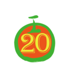 maruの数字0〜38（個別スタンプ：21）