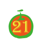 maruの数字0〜38（個別スタンプ：22）