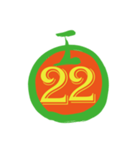 maruの数字0〜38（個別スタンプ：24）