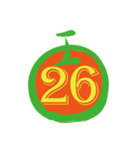 maruの数字0〜38（個別スタンプ：28）