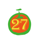 maruの数字0〜38（個別スタンプ：29）