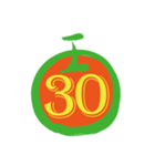 maruの数字0〜38（個別スタンプ：32）