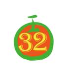 maruの数字0〜38（個別スタンプ：34）