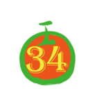maruの数字0〜38（個別スタンプ：36）
