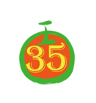 maruの数字0〜38（個別スタンプ：37）