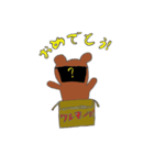 顔を見せないクマ（個別スタンプ：3）