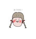 \前髪ぱっつん子の日常//（個別スタンプ：1）