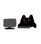 黒猫のくろは（個別スタンプ：16）