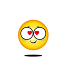 動くFACE YELLOW BALL（個別スタンプ：5）