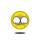 動くFACE YELLOW BALL（個別スタンプ：10）