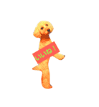 トイプードルぱるぴの③（個別スタンプ：7）