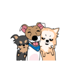 ぷよジャックラッセルテリア犬と家族（個別スタンプ：1）